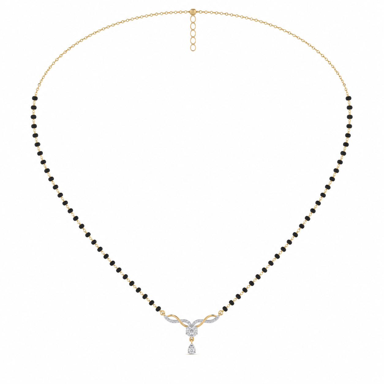 Glowing Mystique Diamond Mangalsutra by SVADEZI