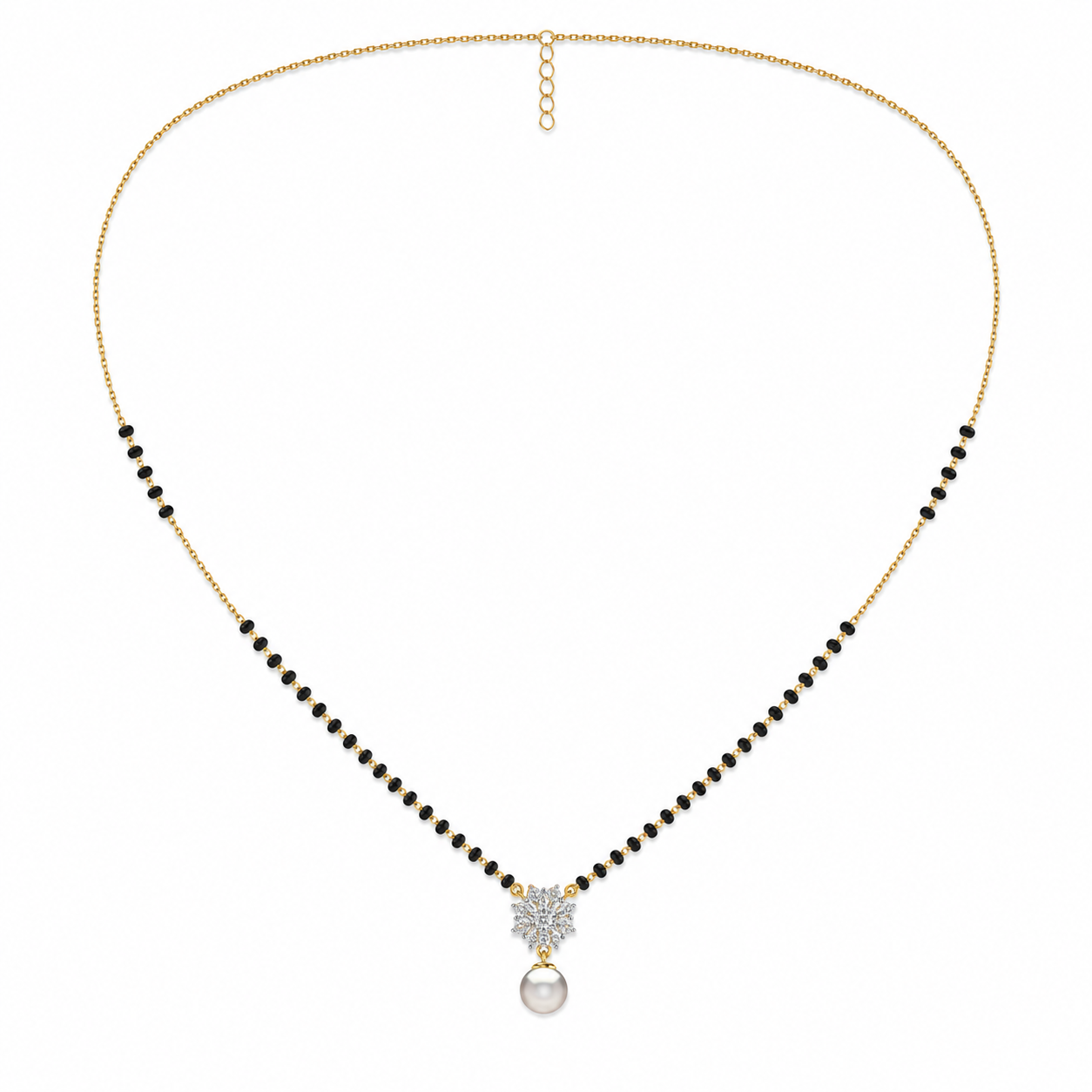 Pristine Brilliance Diamond Mangalsutra by SVADEZI