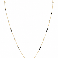 Enthroned Sonnet Diamond Mangalsutra by SVADEZI