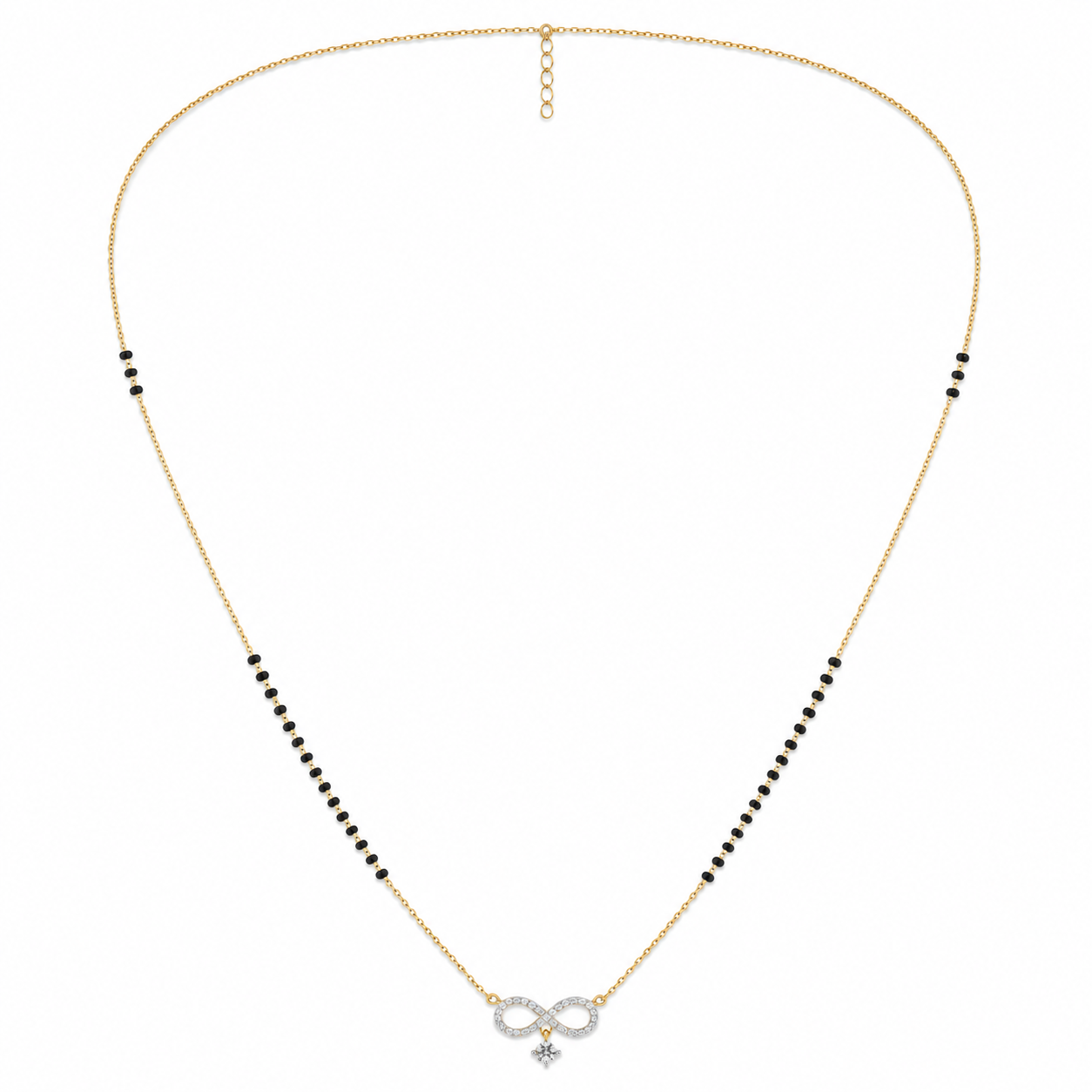 Whispering Promise Diamond Mangalsutra by SVADEZI