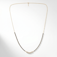 Sparkling Halo Diamond Mangalsutra by SVADEZI