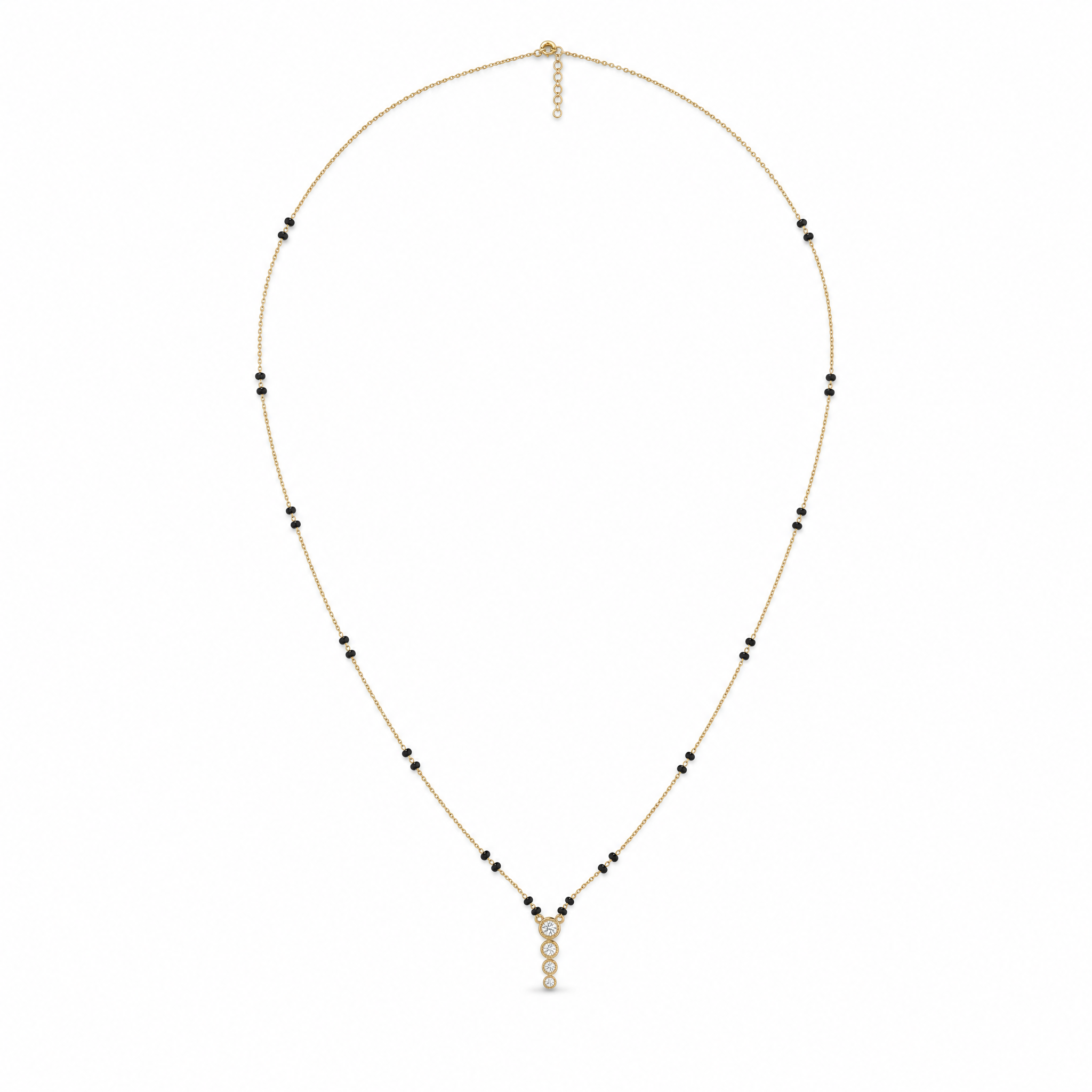 Enthroned Spell Diamond Mangalsutra by SVADEZI