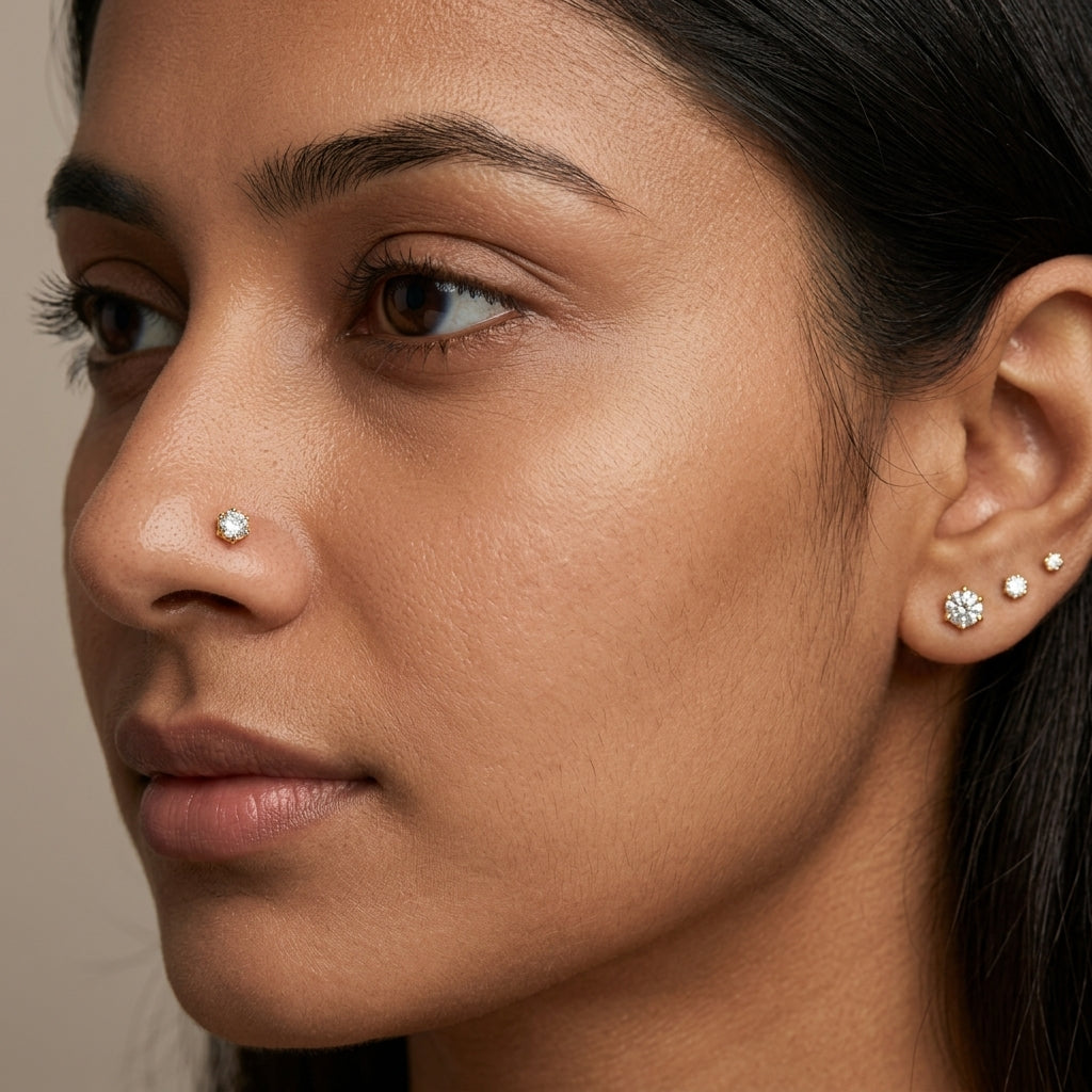Mystic Dream Diamond Nose Pin by SVADEZI