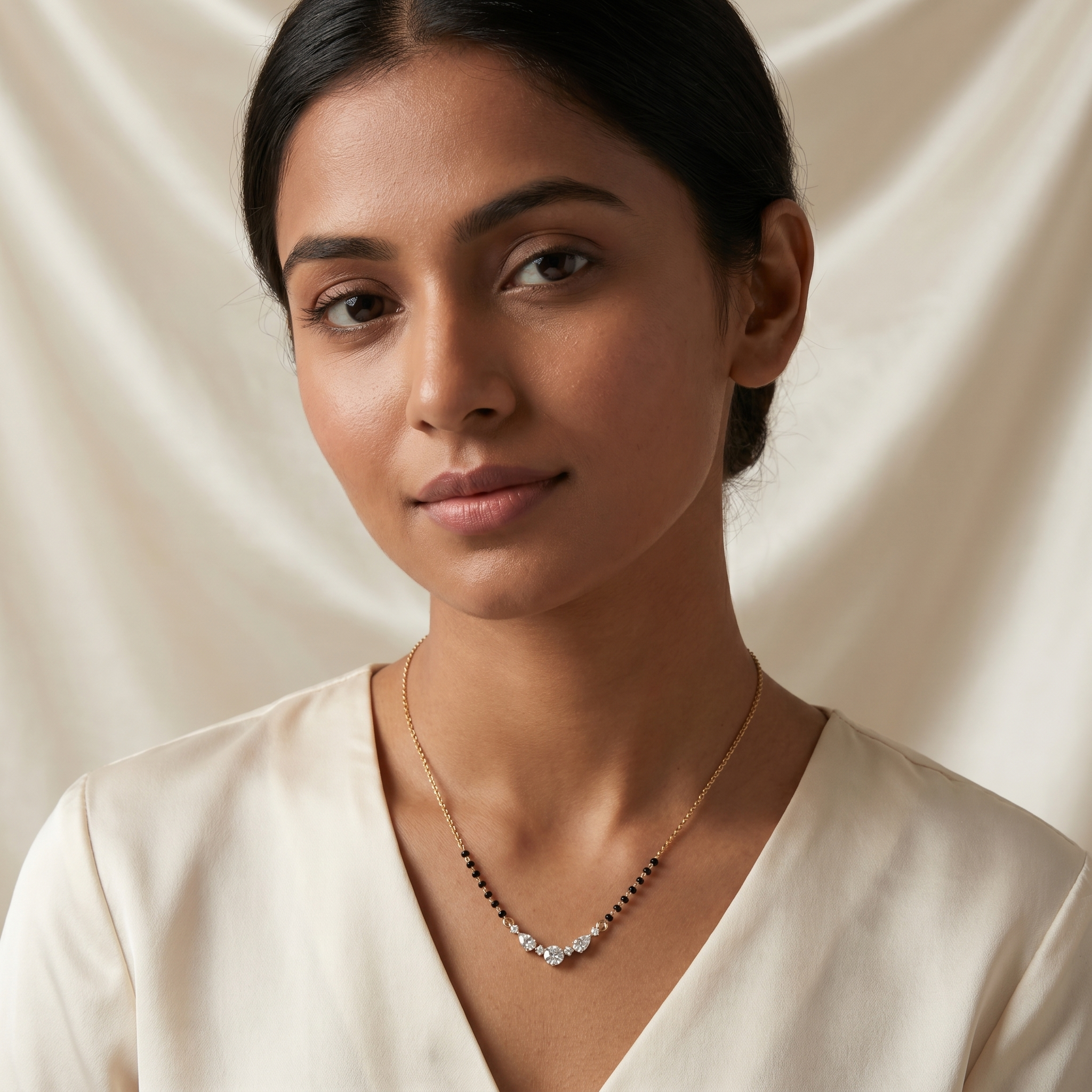 Sublime Embrace Diamond Mangalsutra by SVADEZI