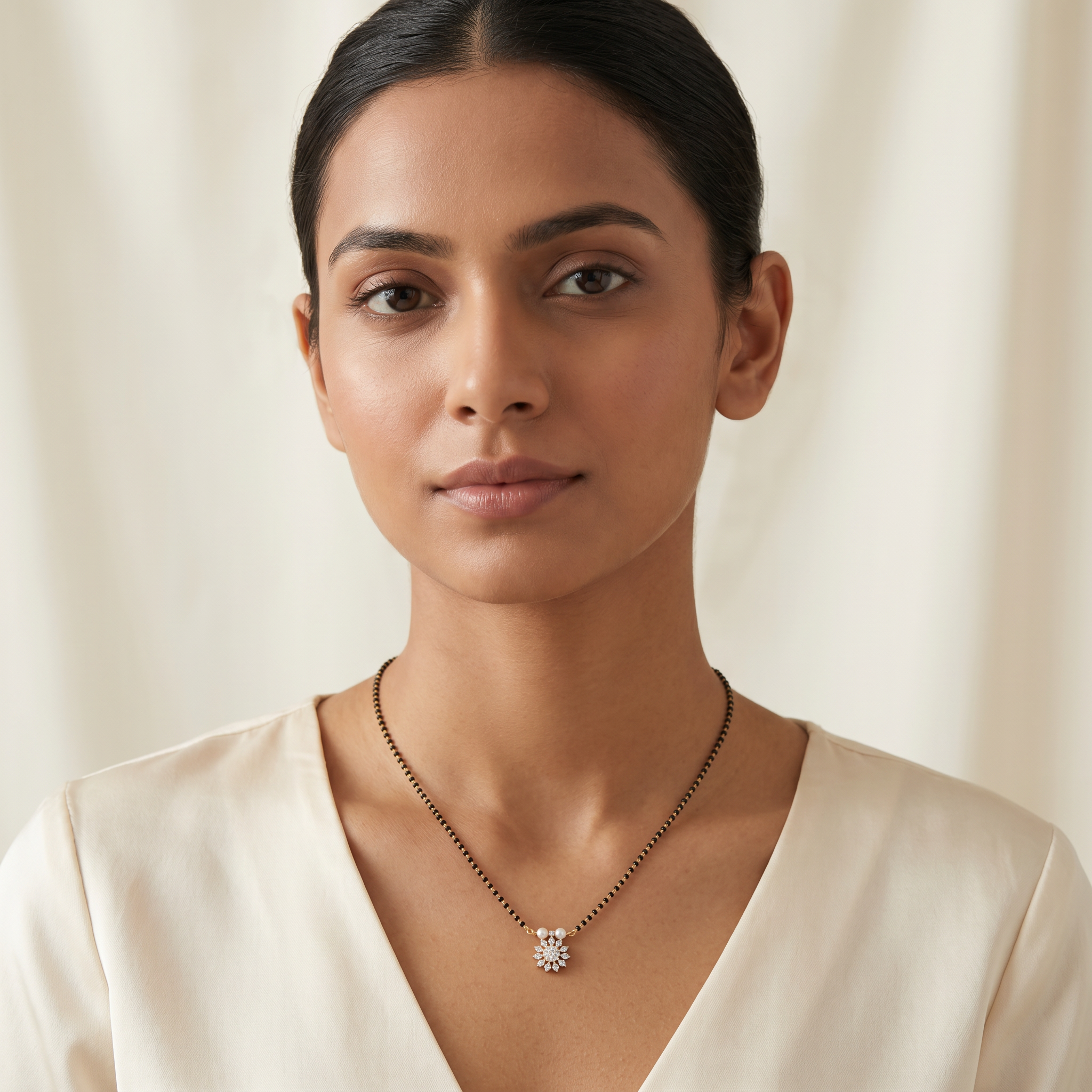 Ethereal Spell Diamond Mangalsutra by SVADEZI