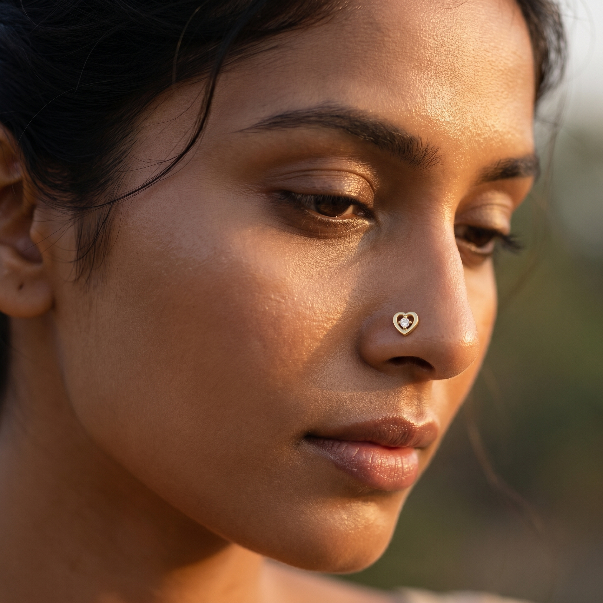 Mystic Heritage Diamond Nose Pin by SVADEZI