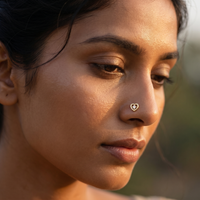 Mystic Heritage Diamond Nose Pin by SVADEZI