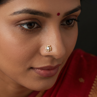Enchanted Charm Diamond Nose Pin by SVADEZI