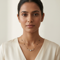 Lustrous Whisper Diamond Mangalsutra by SVADEZI