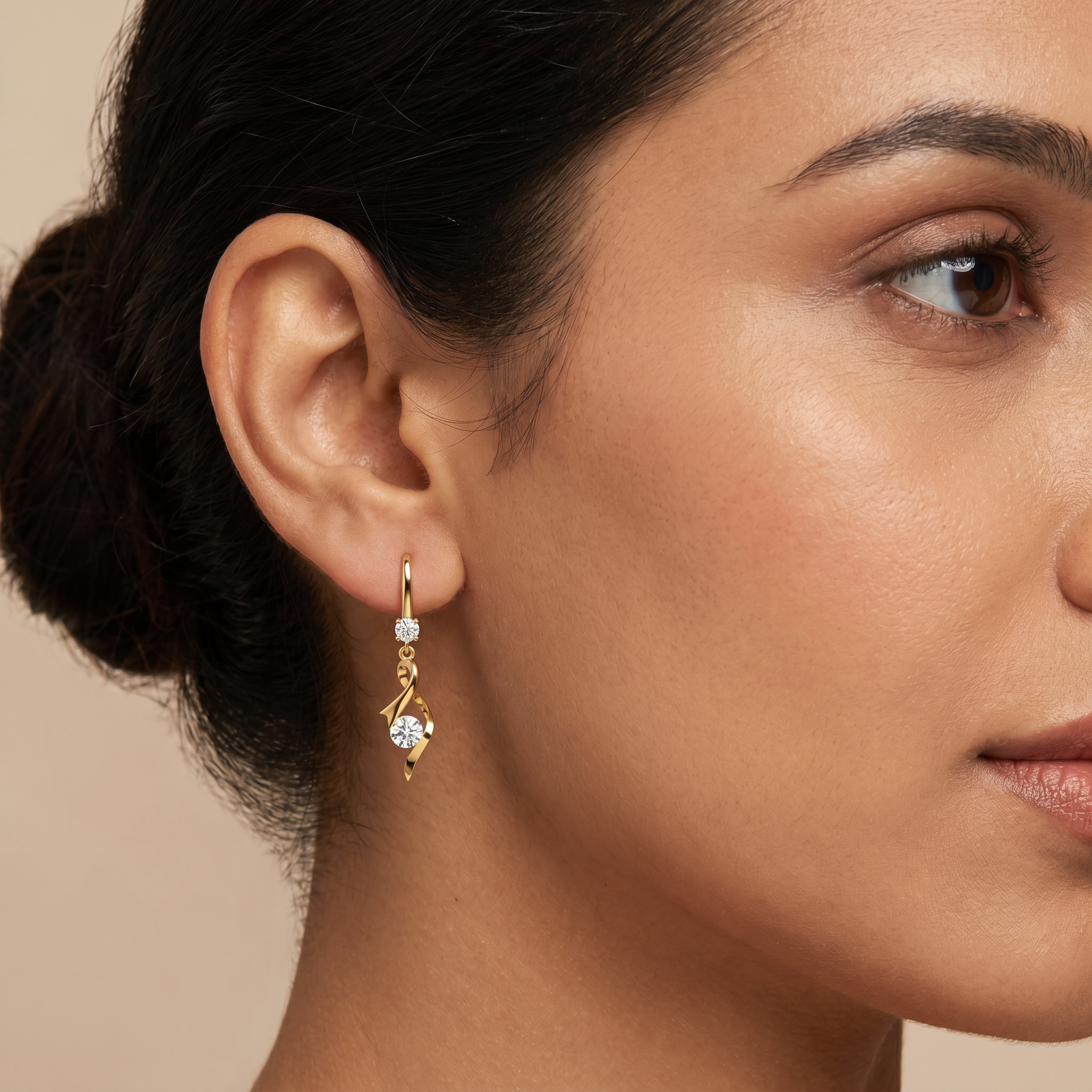 Cascading Radiance Diamond Earrings by SVADEZI