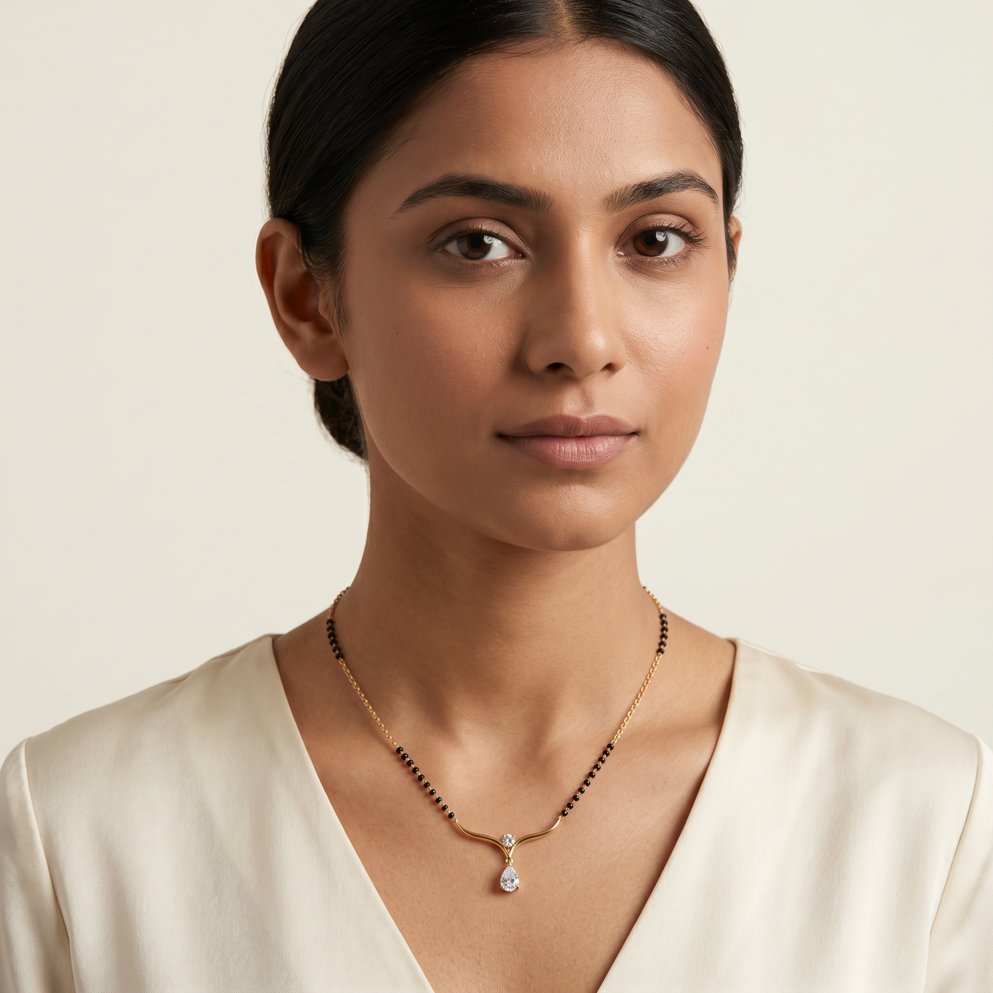 Majestic Harmony Diamond Mangalsutra by SVADEZI