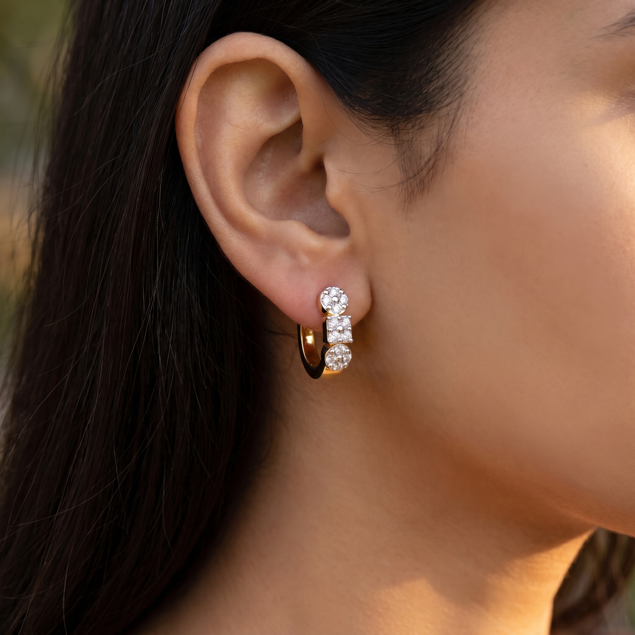 Tender Beauty Diamond Earrings by SVADEZI