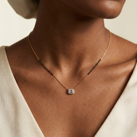 Regal Glow Diamond Mangalsutra by SVADEZI