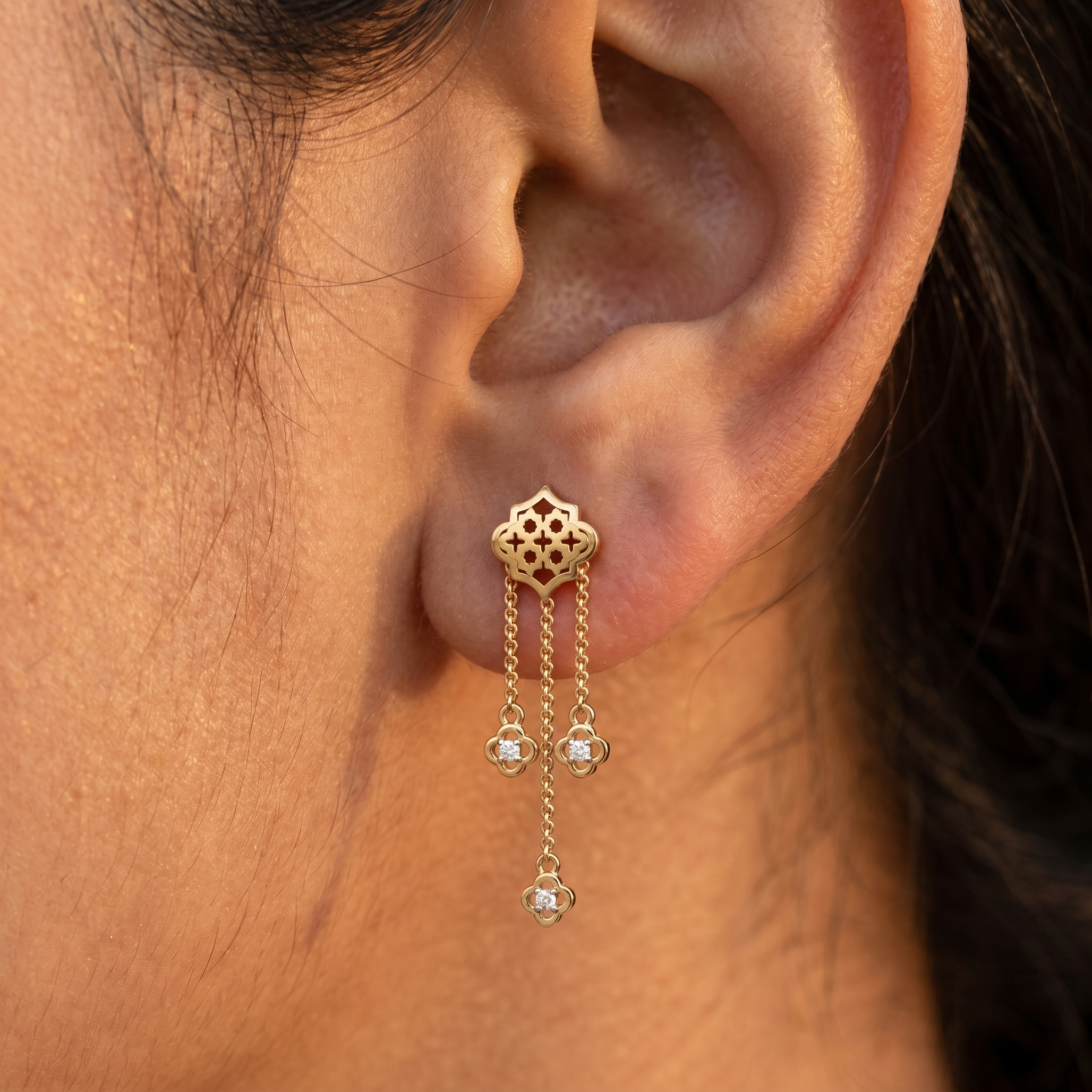 Regal Sonata Diamond Earrings by SVADEZI