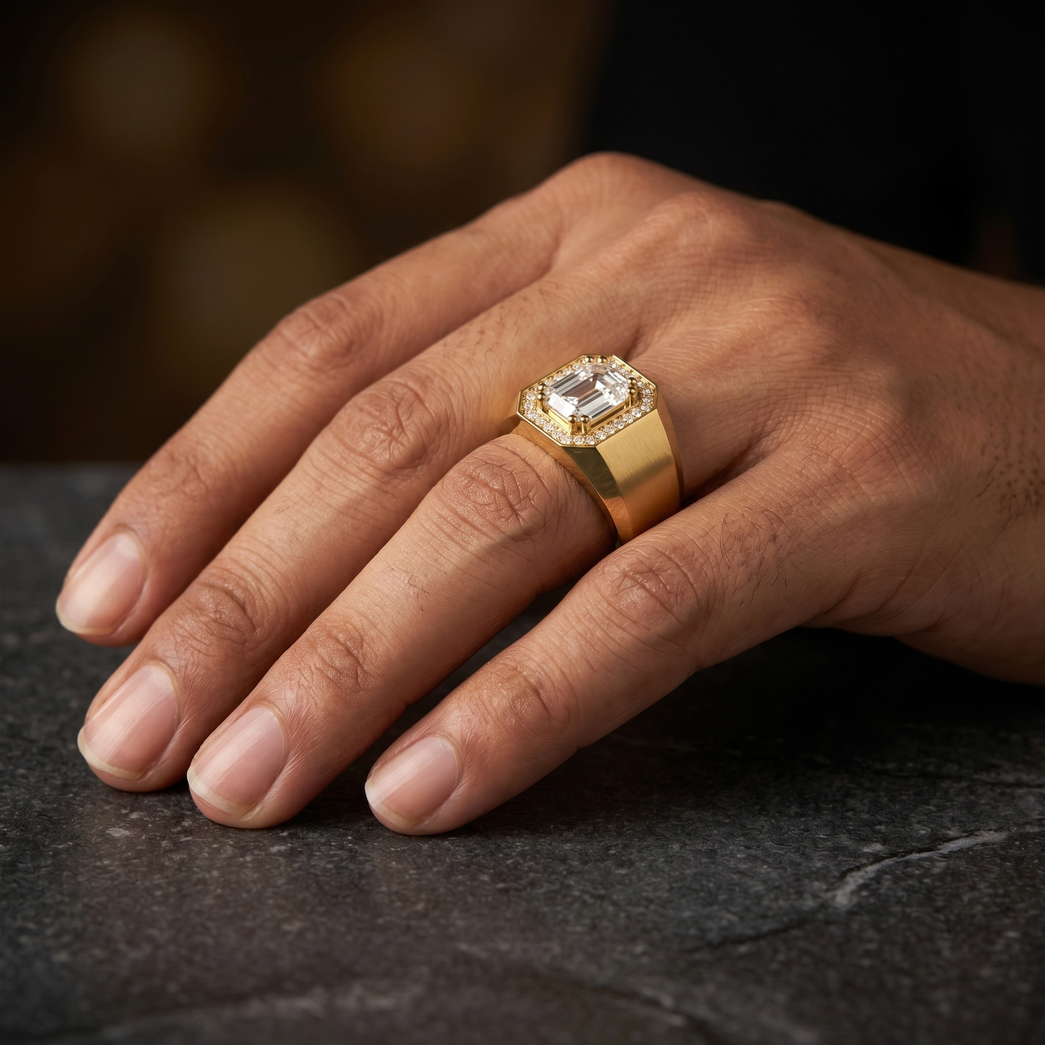 Velvet Harmony Men's Diamond Ring by SVADEZI
