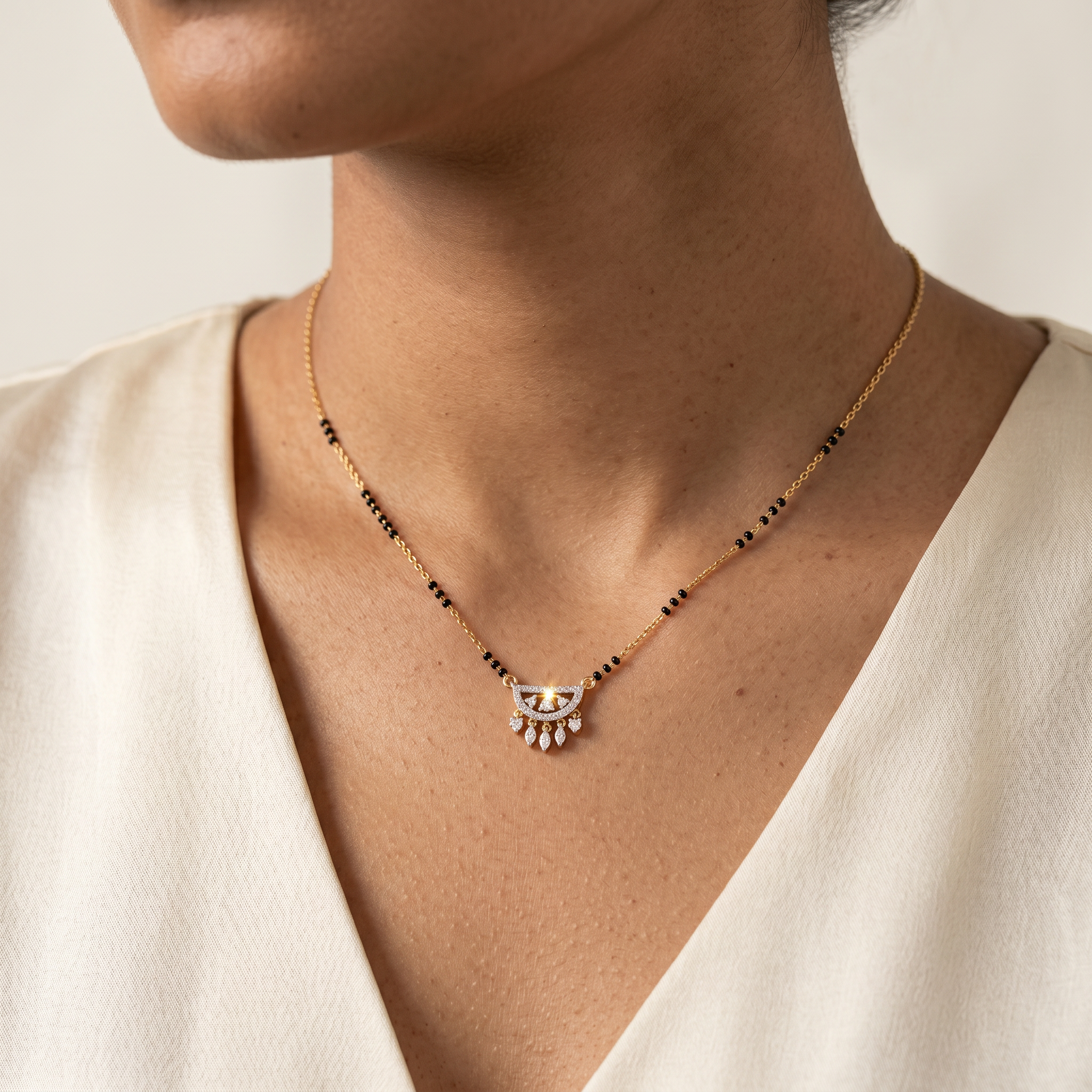 Eternal Mystique Diamond Mangalsutra by SVADEZI