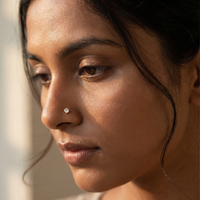 Enchanted Heritage Diamond Nose Pin by SVADEZI