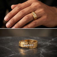 Radiant Embrace Men's Diamond Ring by SVADEZI
