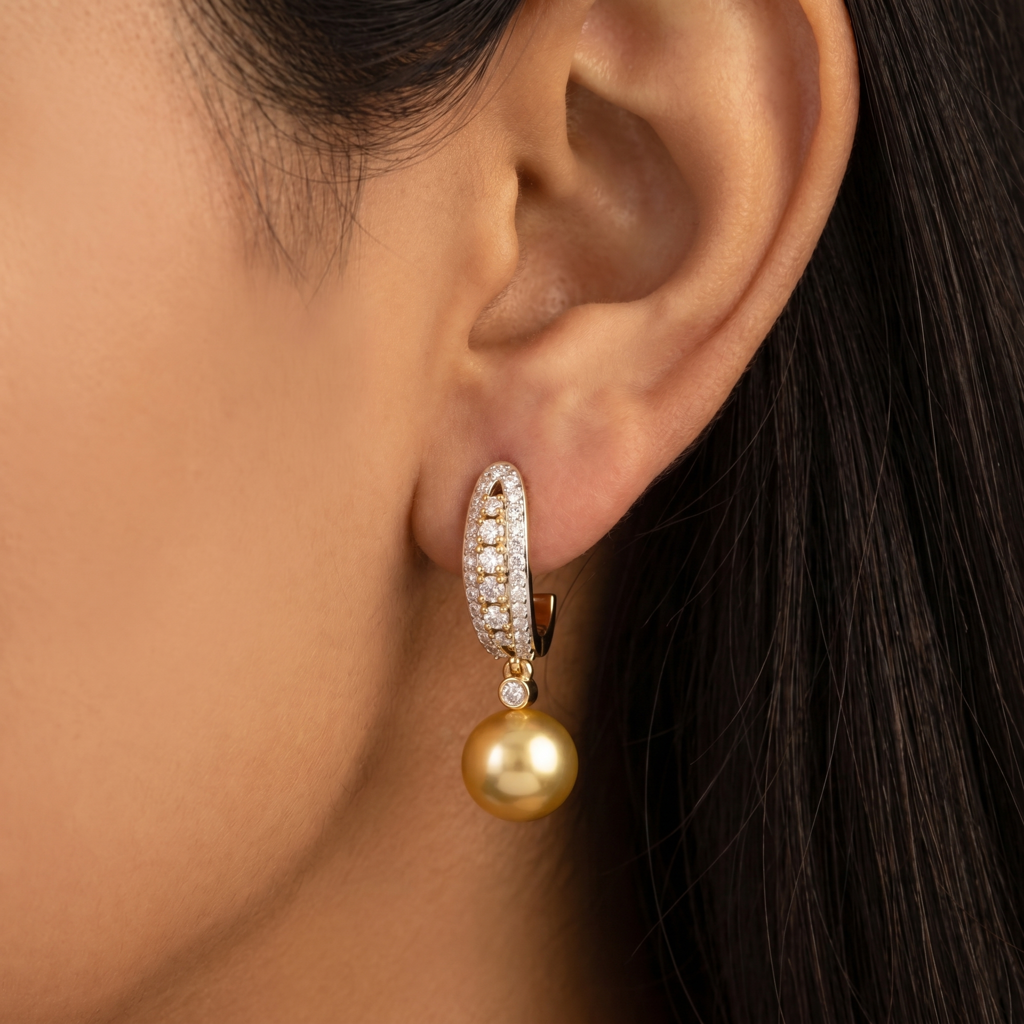 Glistening Grace Diamond Earrings by SVADEZI