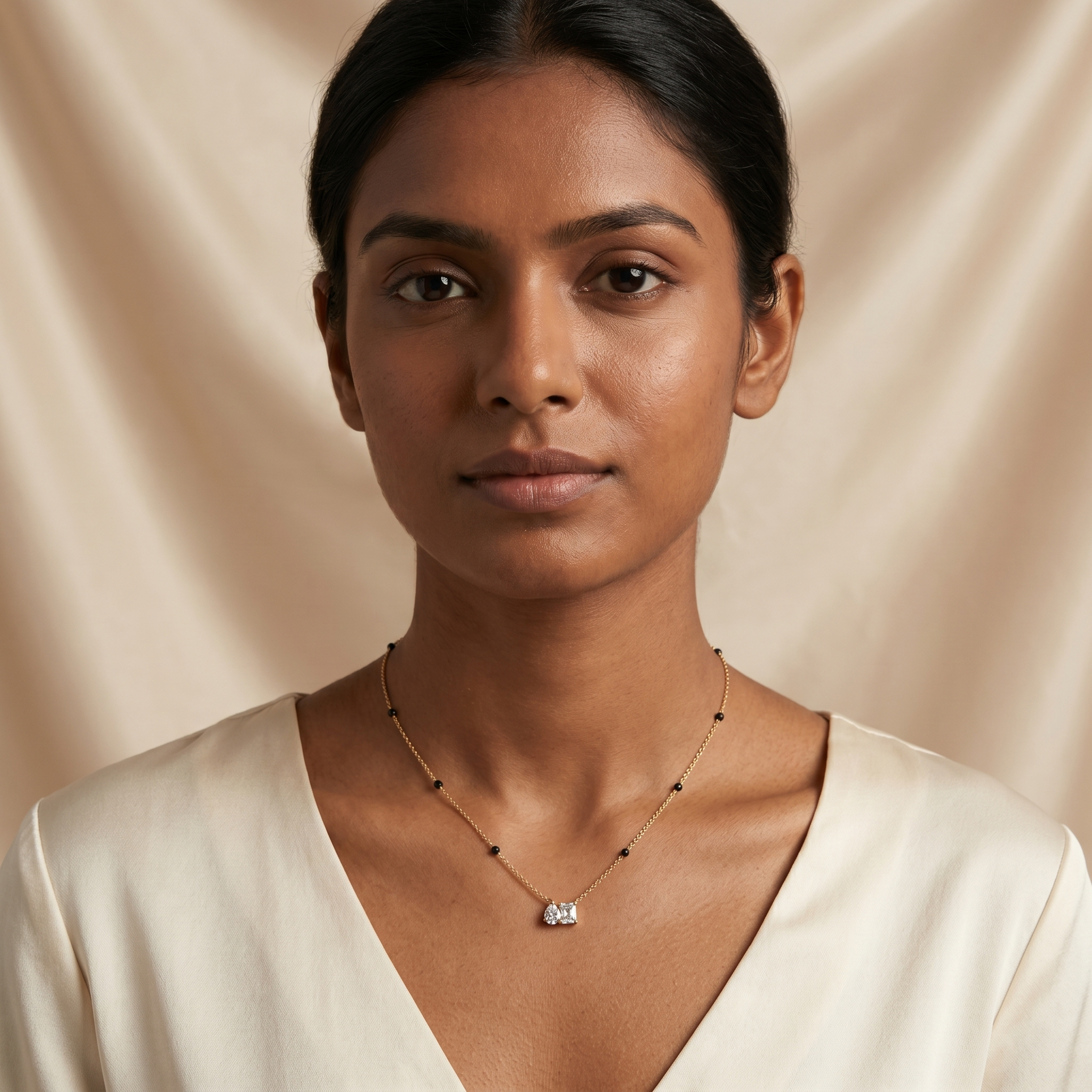 Imperial Bloom Diamond Mangalsutra by SVADEZI