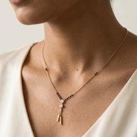 Celestial Petal Diamond Mangalsutra by SVADEZI