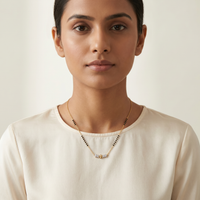 Ornate Embrace Diamond Mangalsutra by SVADEZI