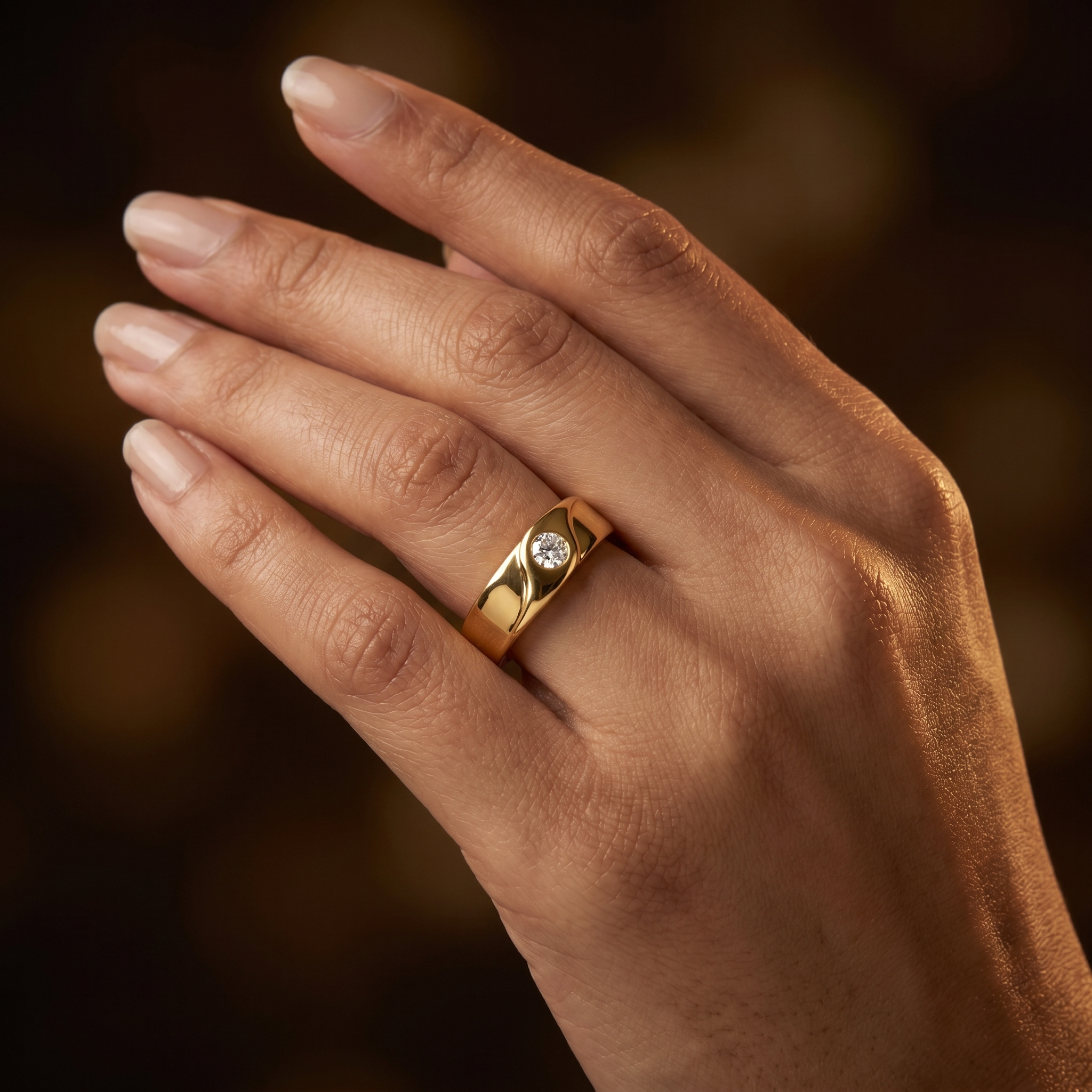 Aureate Allure Diamond Ring by SVADEZI