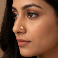 Sublime Embrace Diamond Nose Pin by SVADEZI