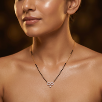 Whispering Promise Diamond Mangalsutra by SVADEZI