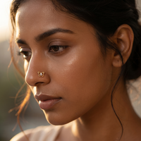 Heavenly Bloom Diamond Nose Pin by SVADEZI