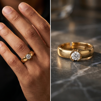 Imperial Petal Men's Diamond Ring by SVADEZI