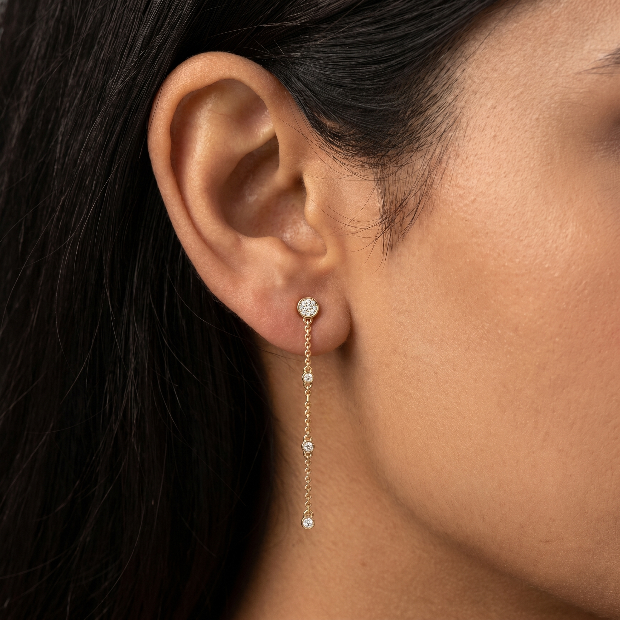 Majestic Sonata Diamond Earrings by SVADEZI