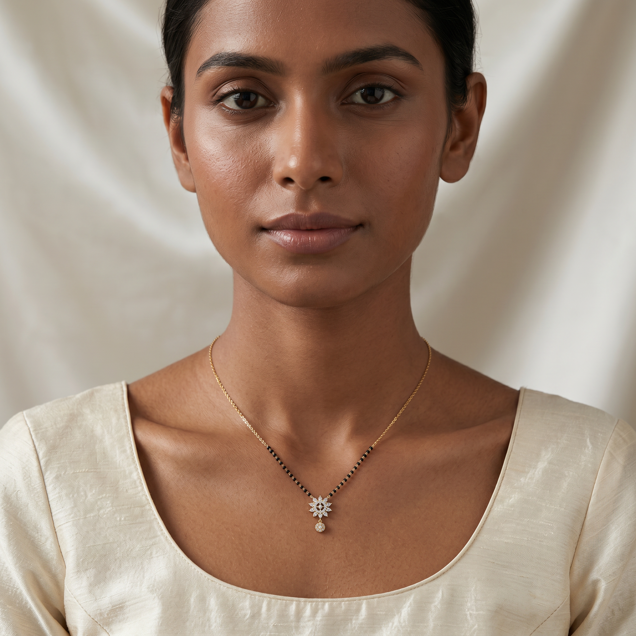 Sacred Vision Diamond Mangalsutra by SVADEZI