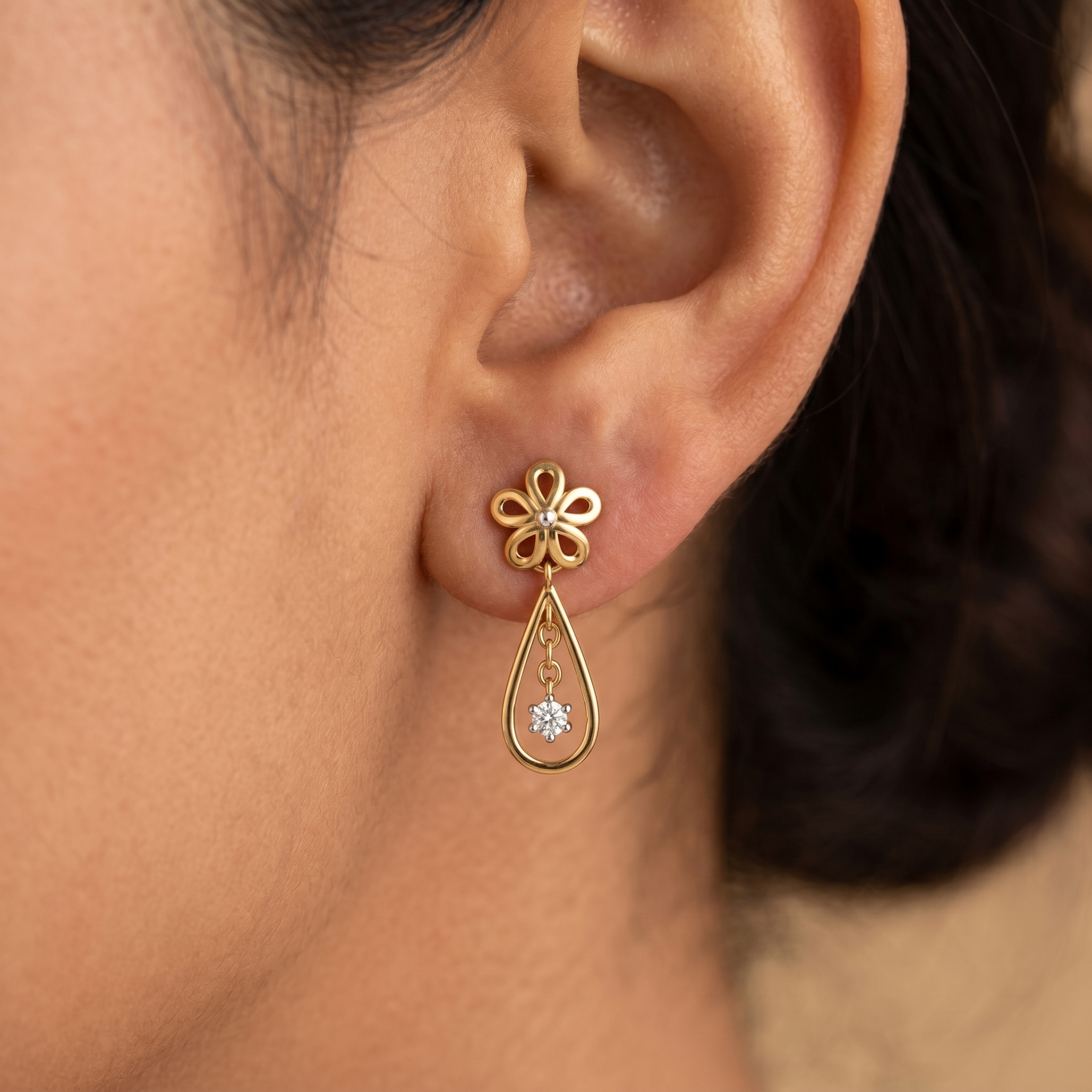 Celestial Bliss Diamond Earrings by SVADEZI