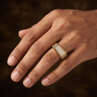 Sparkling Embrace Men's Diamond Ring by SVADEZI