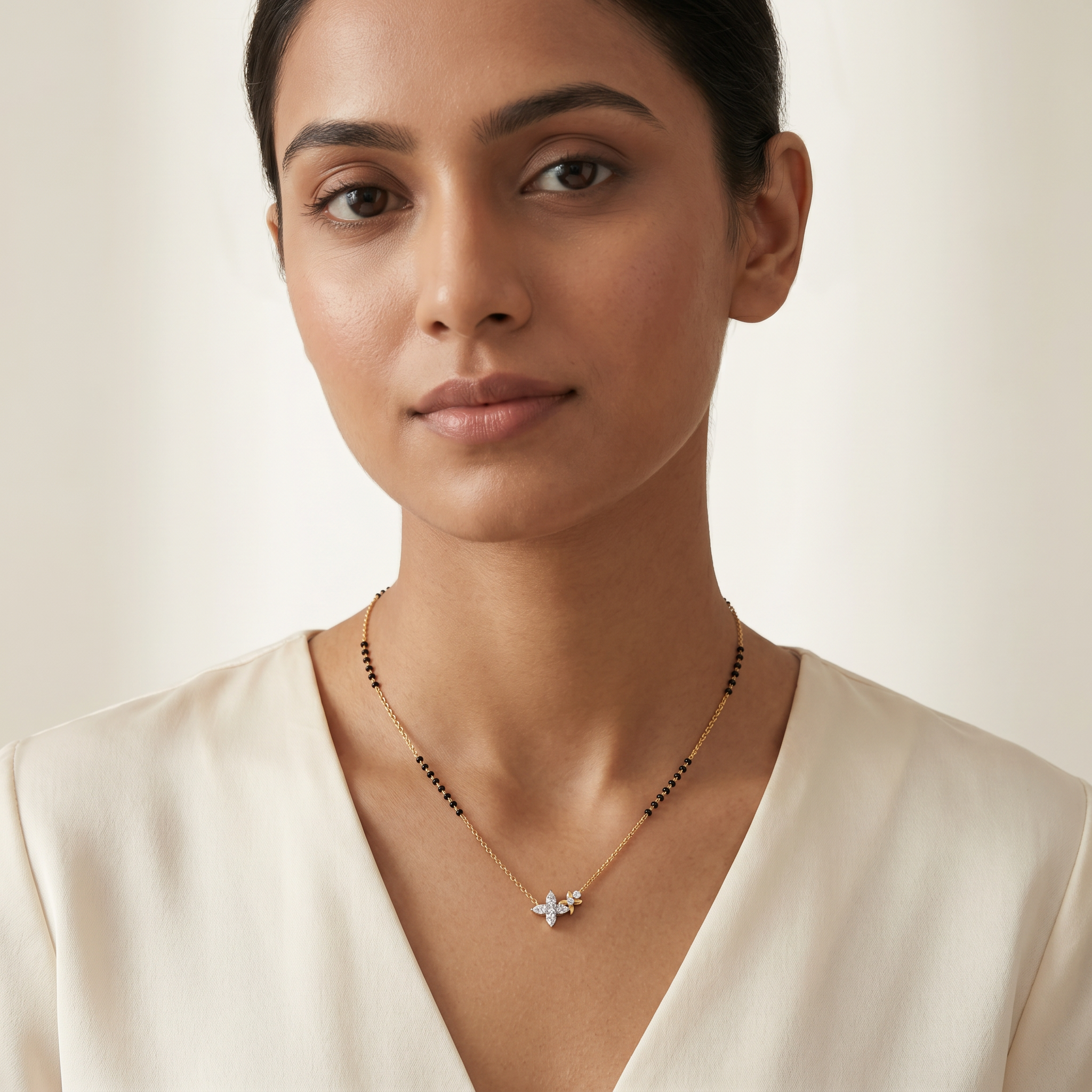 Ethereal Elegance Diamond Mangalsutra by SVADEZI