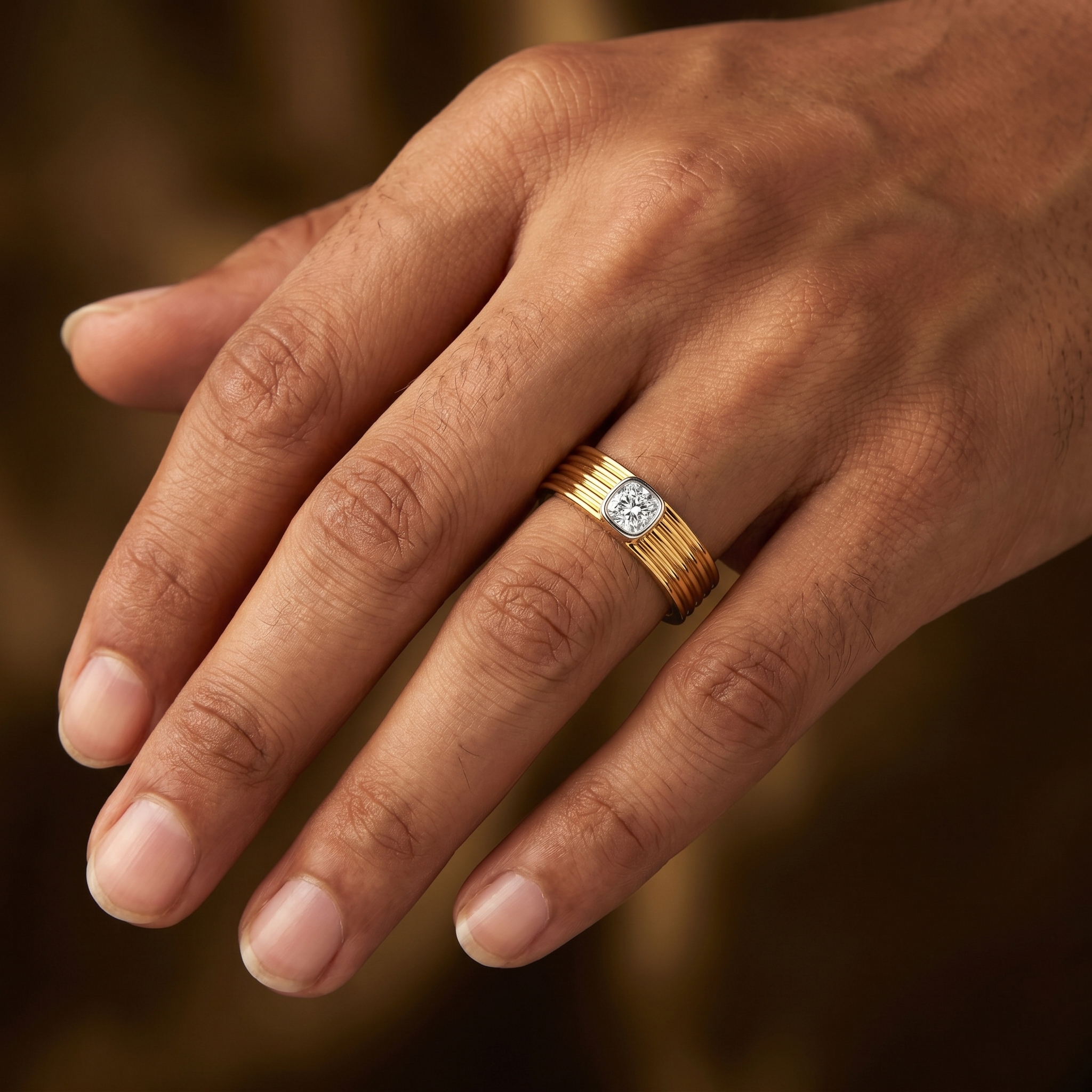 Sovereign Aura Men's Diamond Ring by SVADEZI