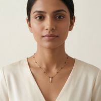 Enthroned Spell Diamond Mangalsutra by SVADEZI
