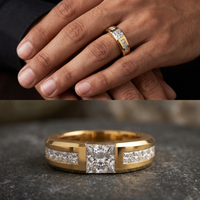Whispering Bliss Men's Diamond Ring by SVADEZI