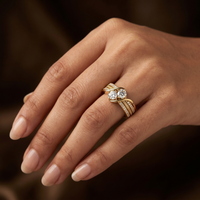 Cascading Petal Diamond Ring by SVADEZI