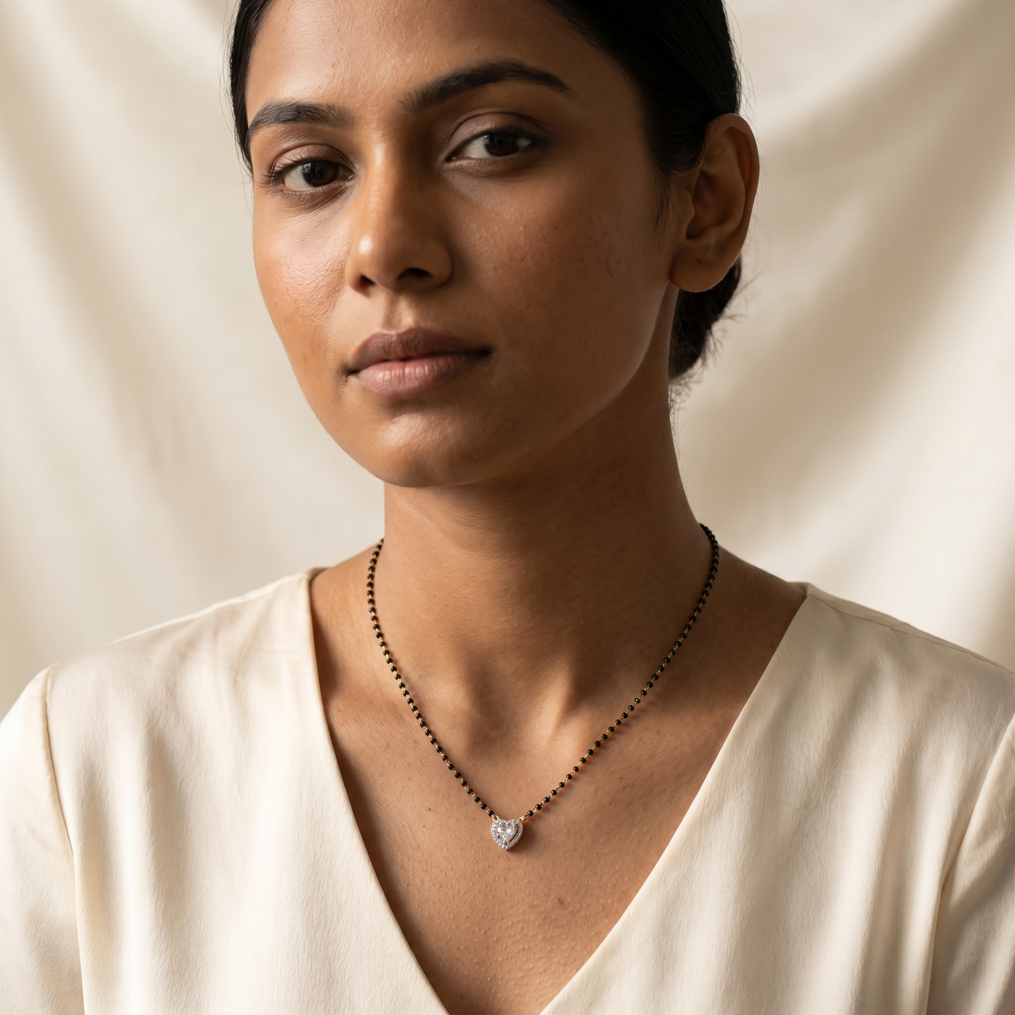 Tender Spell Diamond Mangalsutra by SVADEZI