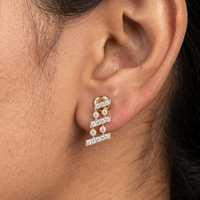 Imperial Ballad Diamond Earrings by SVADEZI