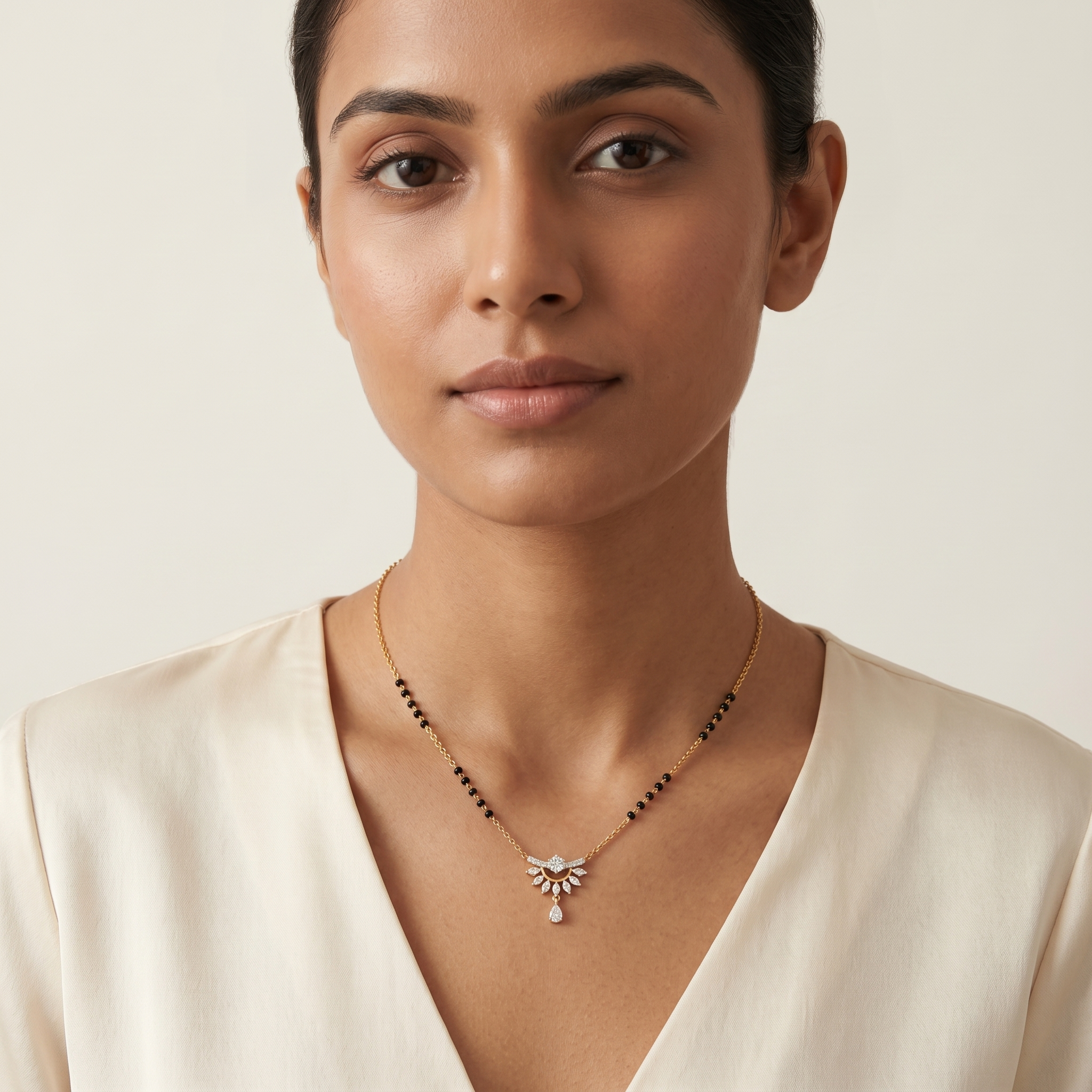 Opulent Dream Diamond Mangalsutra by SVADEZI