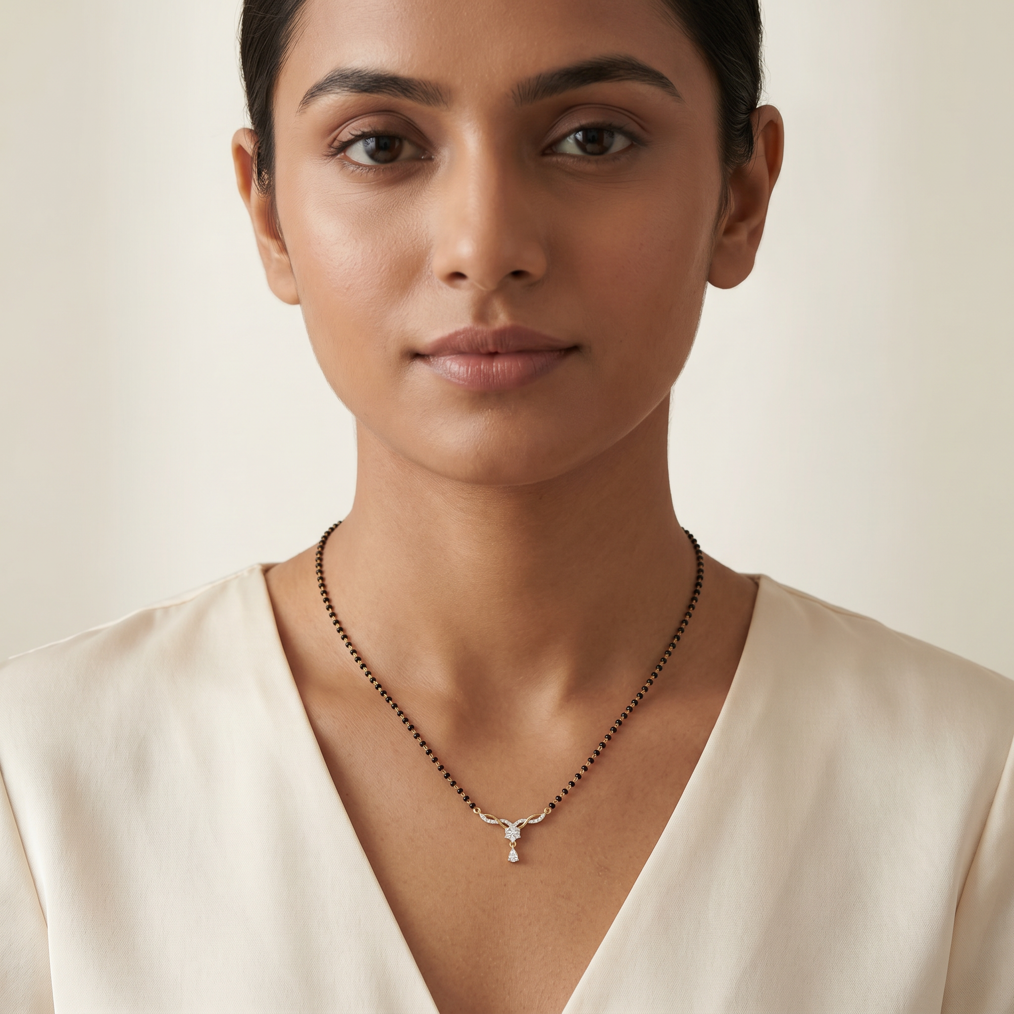 Glowing Mystique Diamond Mangalsutra by SVADEZI