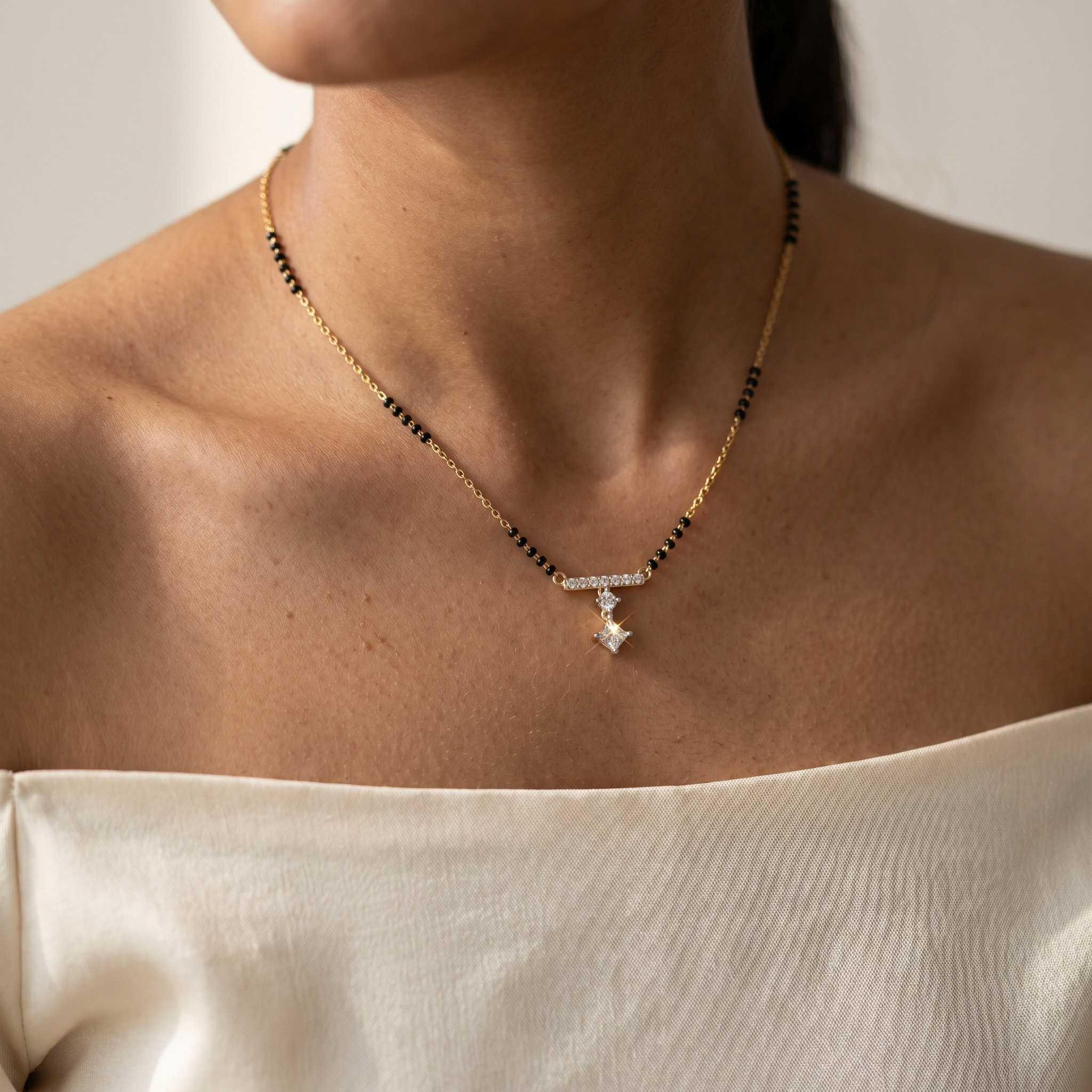 Heavenly Eternity Diamond Mangalsutra by SVADEZI