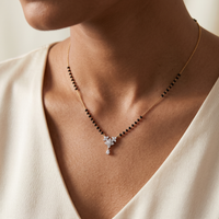Ornate Cascade Diamond Mangalsutra by SVADEZI