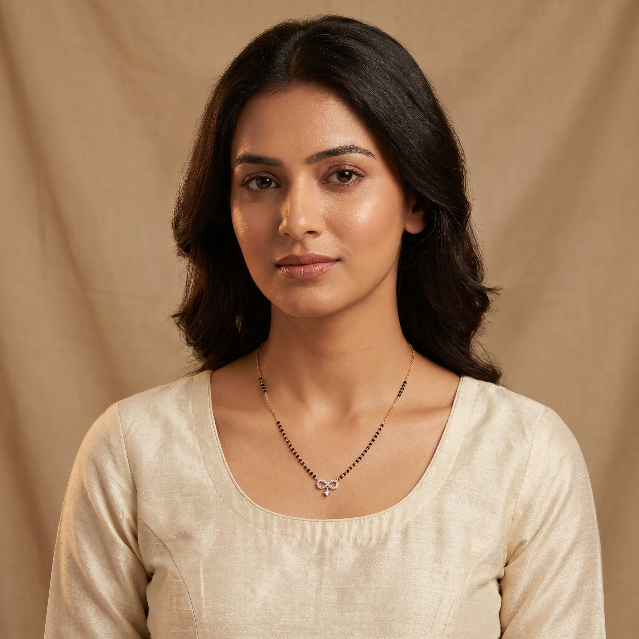 Whispering Promise Diamond Mangalsutra by SVADEZI