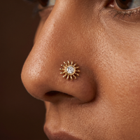 Dawn Beauty Diamond Nose Pin by SVADEZI