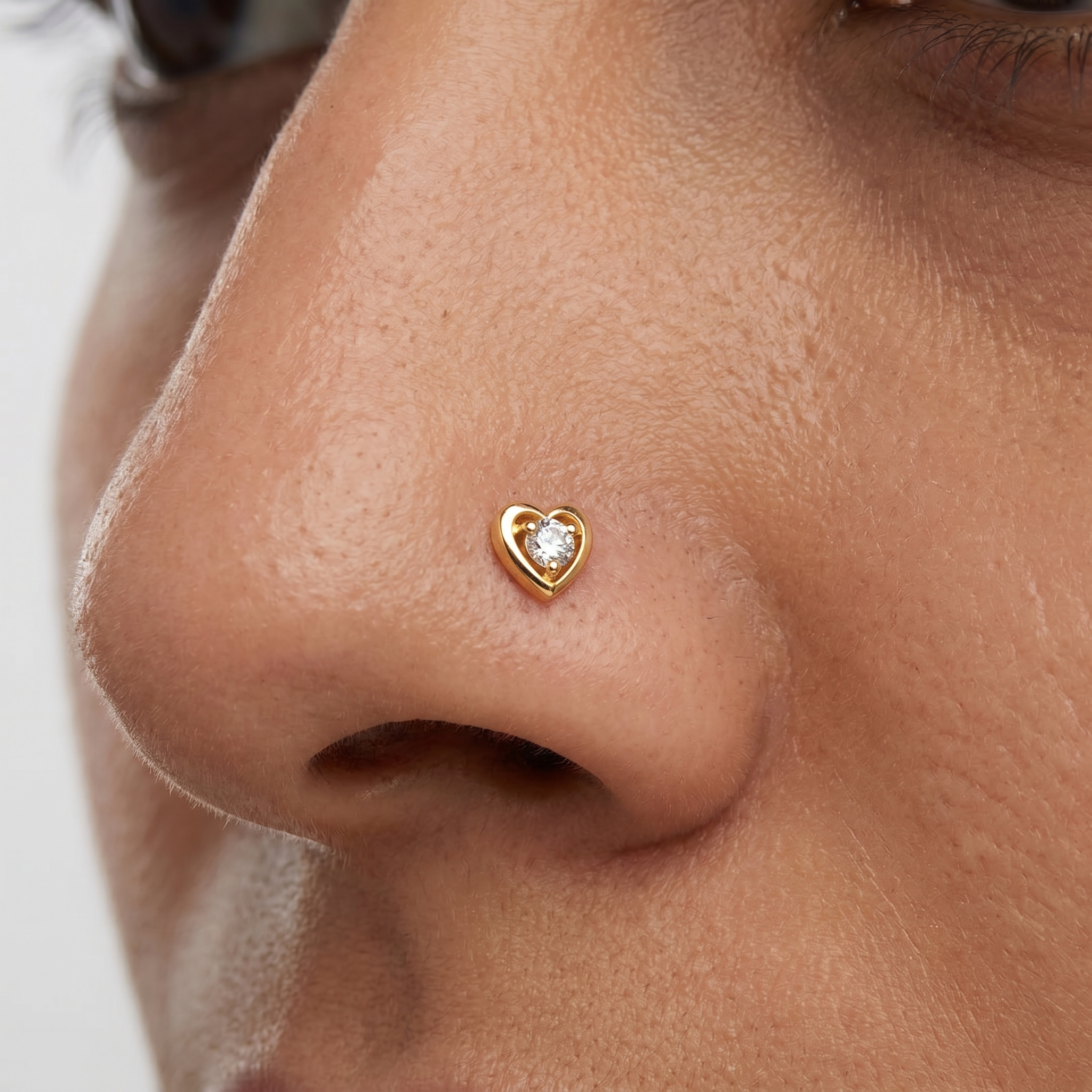 Mystic Heritage Diamond Nose Pin by SVADEZI