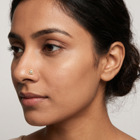 Sublime Embrace Diamond Nose Pin by SVADEZI